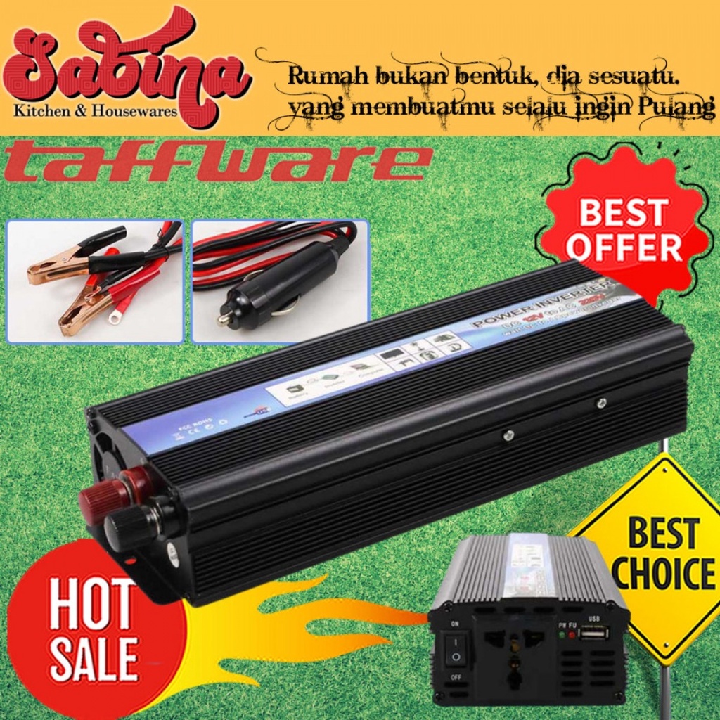 Car Power Inverter Mobil Mengubah DC 12V to AC 220V 700Watt MSW