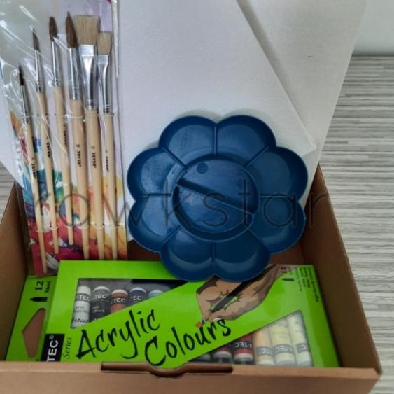 

Paket B Lukis Kanvas 20x20 Painting for Kids Arts