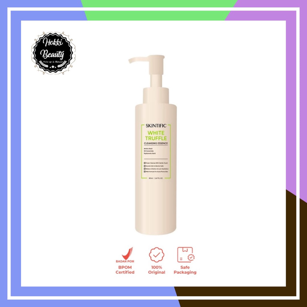 SKINTIFIC White Truffle Cleansing Essence Cleanser Facial Wash Serum Nourish and Protect Skin Barrier 80ml