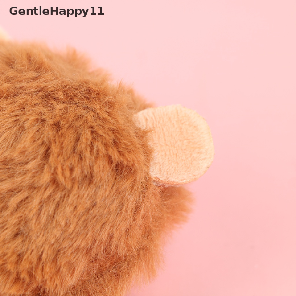 Gentlehappy 1pc Gantungan Kunci Boneka Singa Kecil