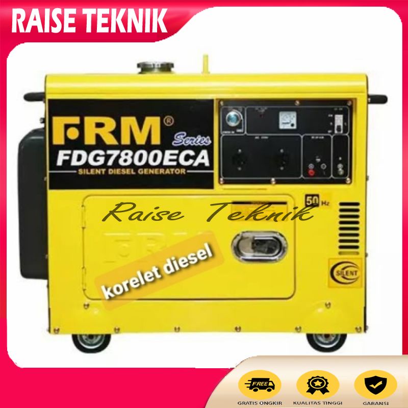 GENSET SILENT SOLAR FIRMAN FDG7000ECA 5000WATT / GASOLINE GENERATOR