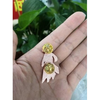 Genshin Impact Cute Character Hard Enamel Pin - Rose Gold part II - bennet