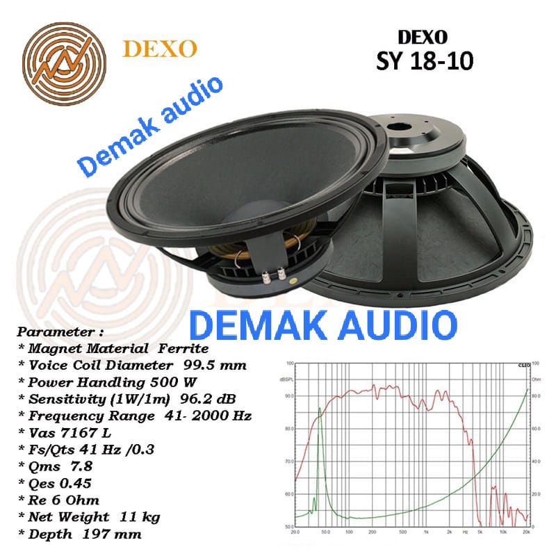SPEAKER DEXO 18 INCH SY 18 10 SPIKER DEXO ORIGINAL