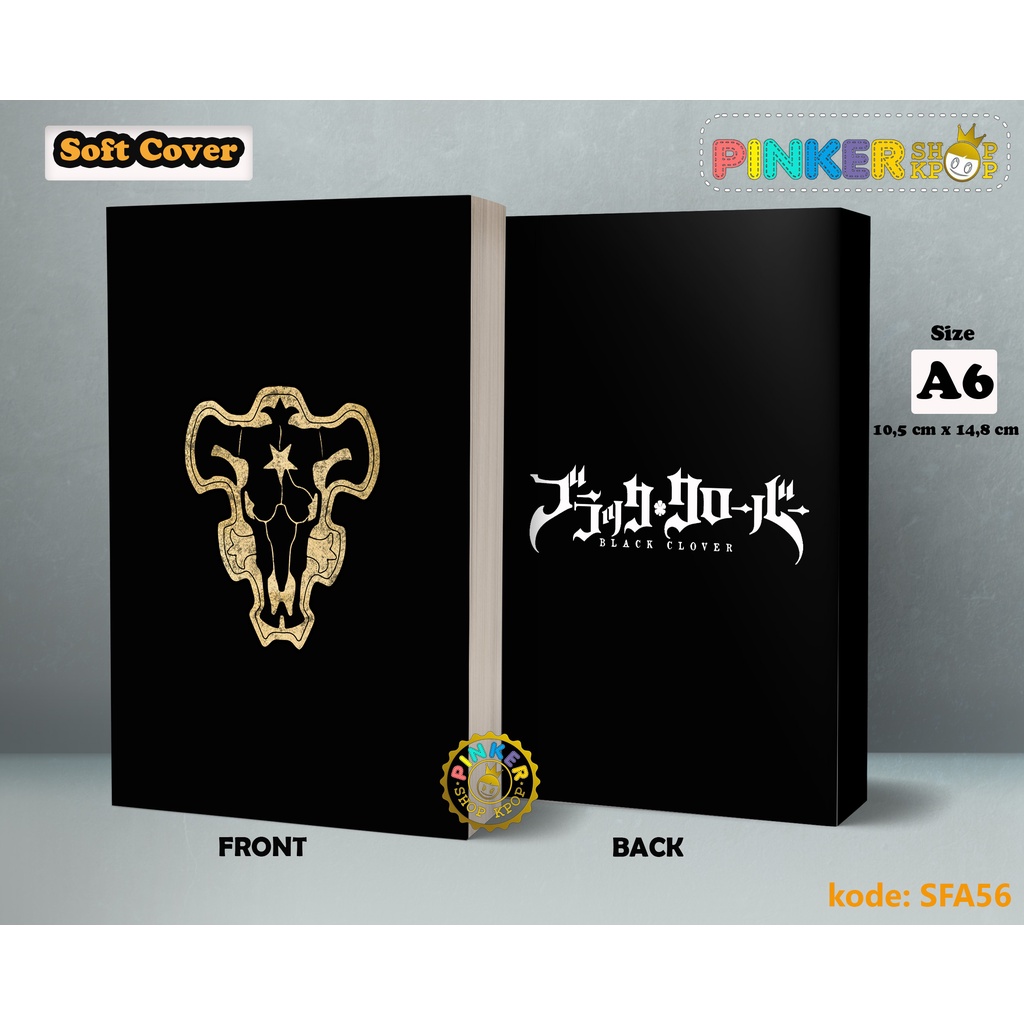 

(SFA56) Pocket Note Anime Black Clover Black Bull Logo Softcover