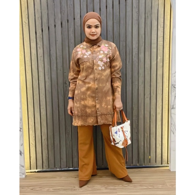 B0042 Tunik Tiedye Bordir