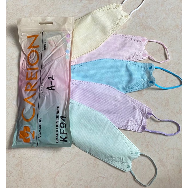 KF 94 WARNA 4PLY TERBARU MASKER KF 94 KOREA (ISI 10PCS)  KF94 MOUSON / KF94 WE MASK / KF94 CAREION-KF94 MORANDI SOFT