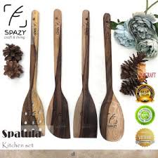 Spatula stainless gagang kayu murah / susuk / sutil / sodet/sotil