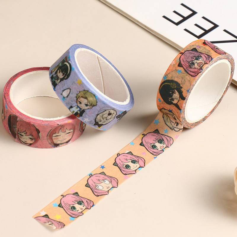 Tape Stiker Washi Motif Anime Untuk Dekorasi Scrapbook / Diary / Agenda