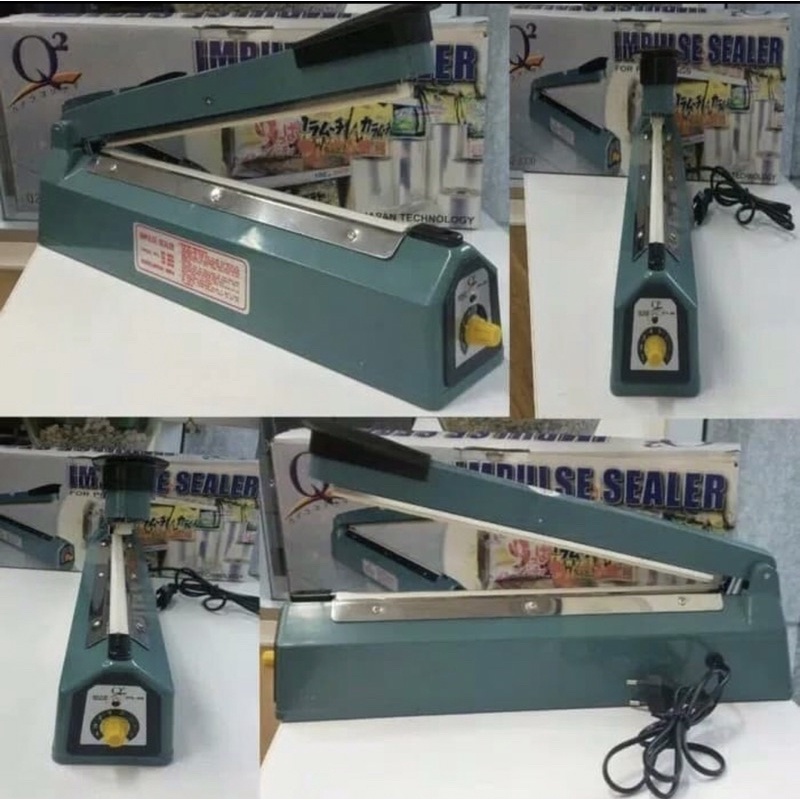 Q2 alat press plastik impulse sealer 20cm biru