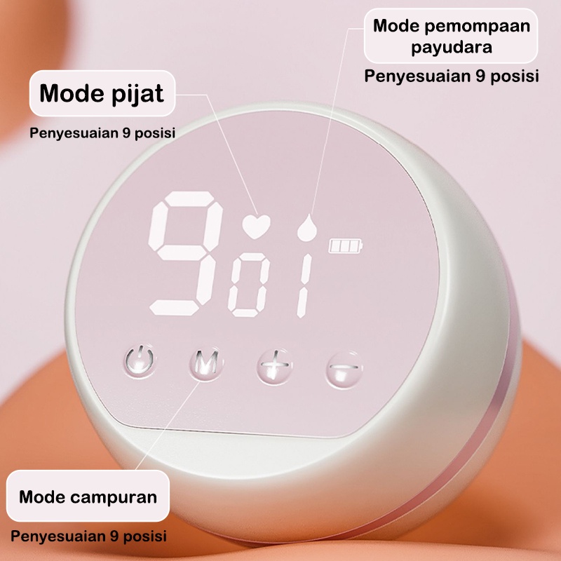 DADAWARD Pompa ASI Elektrik Portable/ Tanpa Rasa Sakit Painless Rechargeable Single Electric Breast Pump/Alat Pompa Asi  Otomatis BPA Free/ Pompa ASI Elektrik Tanpa Kabel Breast