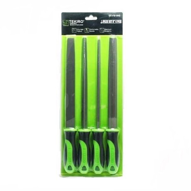 TEKIRO Kikir Besi Set - Files Set 6 Inch 4 Pcs GT-FS1846