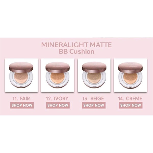 Wardah Instaperfect Mineralight Matte BB Cushion Refill SPF 29 PA+++ 15g