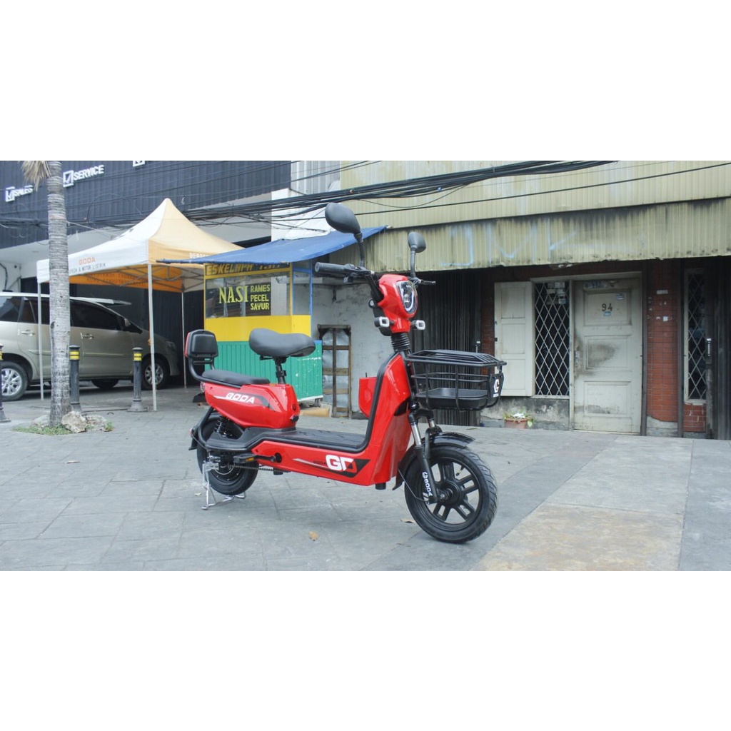 SEPEDA LISTRIK GODA 140 GOLDEN MONKEY 48 V 12 AH SPESIAL BATRE SWAB, DAYA ANGKUT 200KG DAN DINAMO 500 WATT