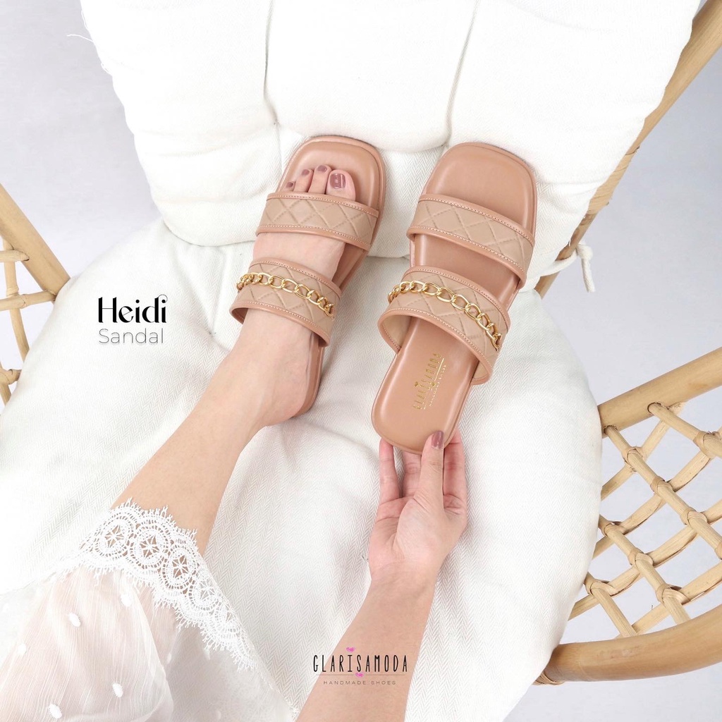 GLARISAMODA Heidi sandal wanita / sandal rumah / sandal nyaman empuk