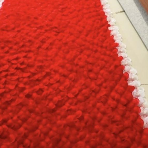 Karpet Pernikahan Wedding Rose Petal Rosepetal Bunga Merah Red