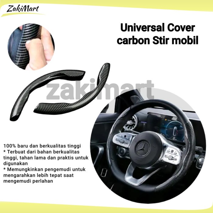 Cover Stir Mobil Carbon Zentaoto Sarung Stir Universal Steering Cover