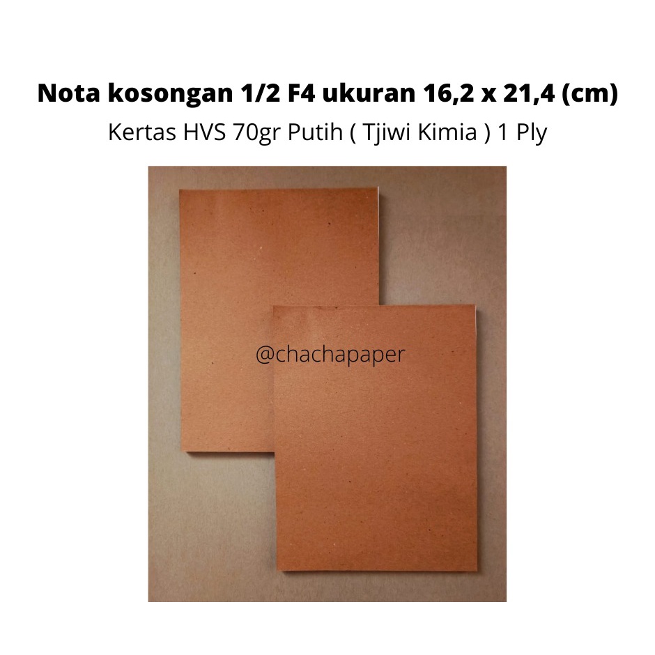 

NOTA KOSONGAN HVS