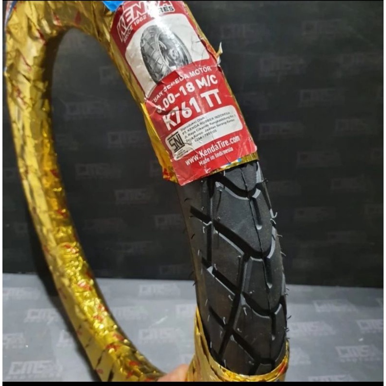 Ban Luar MotorMerk Kenda
Ukuran 300-18 K761