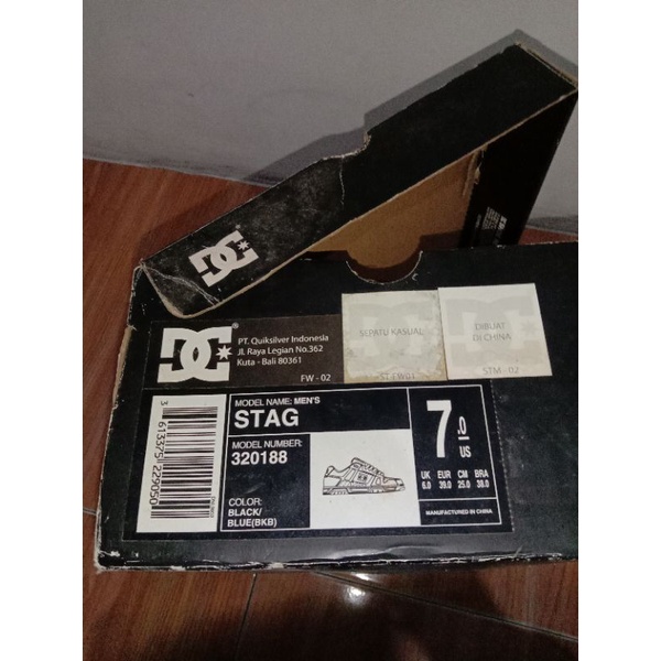 Sepatu DC STAG ORIGINAL second