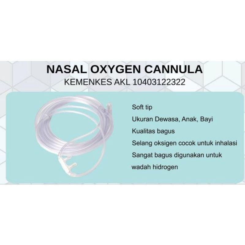 Selang Oksigen / Nasal Oksigen Onehealth Bayi, Anak, Dewasa