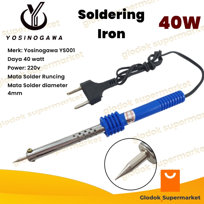 Solder 40 Watt Yosinogawa YS001 Soldering Iron 40w