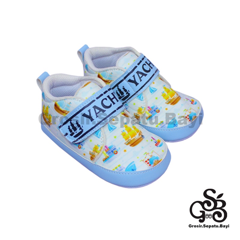 sepatu bayi baby shoes prewalker laki laki perempuan umur 2 - 12 bulan model YACHT Kapal ringan &amp; fleksibel