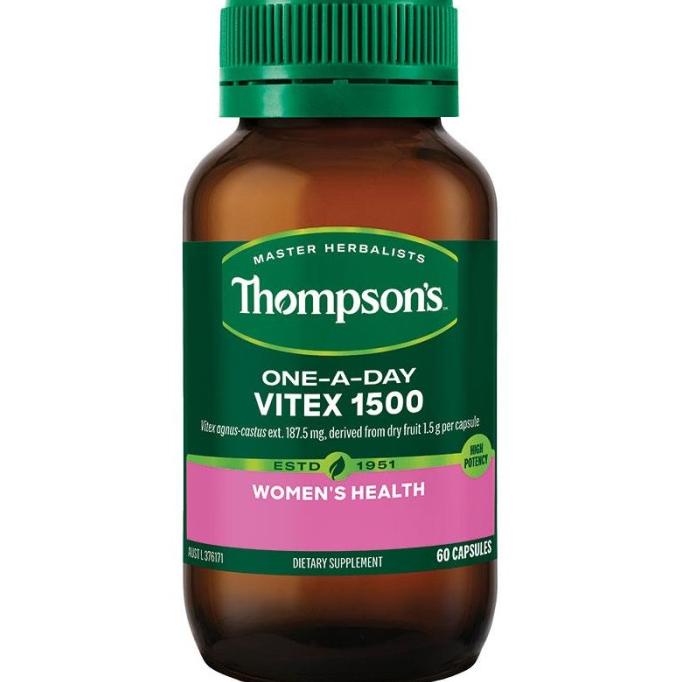 PROMO Thompson's One-A-Day Vitex 1000mg Atasi Gejala PMS 60 Capsules
