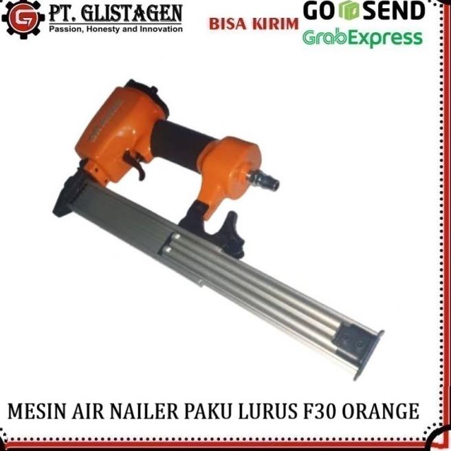 

Mesin Air Nailer Gun Staples Angin Paku Tembak Stapler F30 Orange