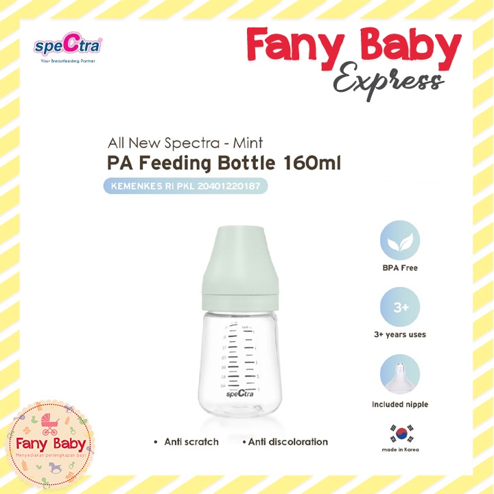 SPECTRA BABY PA FEEDING BOTTLE 160ML WIDE NECK