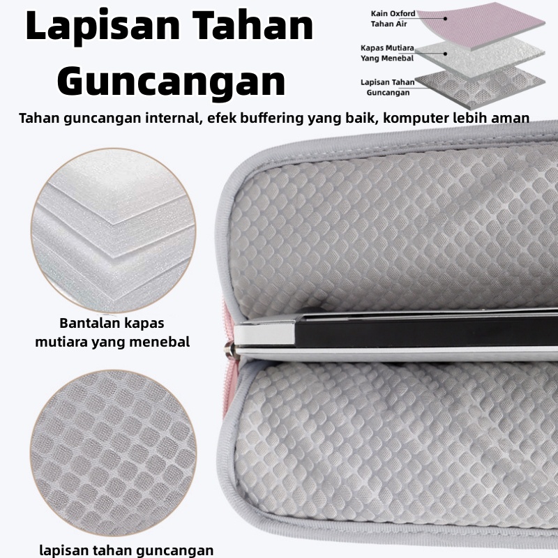 Tas Laptop/ Laptop Sleeve Unisex Selempang  Tas Laptop Jinjing Waterproof C97 Laptop Case 13 14 15 Pelindung Laptop