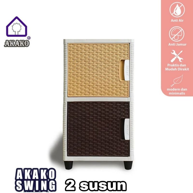 AKAKO SWING  MINIMALIS, MOTIF ROTAN  susun 2, 3 dan 4