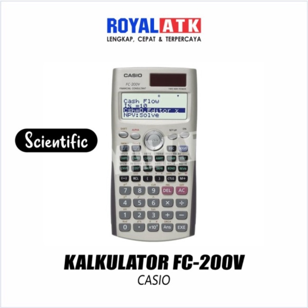 

Jual parts Kalkulator Casio FC-200V Scientific Calculator FC 200 V Financi Limited