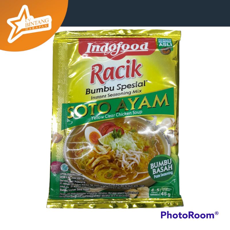 

Indofood Racik Bumbu Special Soto Ayam, Opor Ayam, Kare, Rendang, Rawon,Gulai