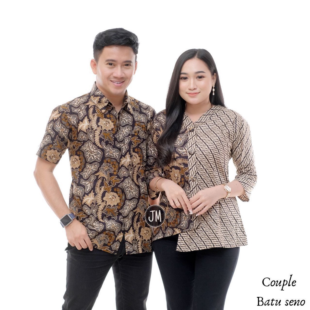 Batik Couple Modern Baju Batik Wanita Modern Atasan Batik Kerja Wanita Blouse Batik Kantor M L XL XXL Seragam Batik Kantor Batik Alina