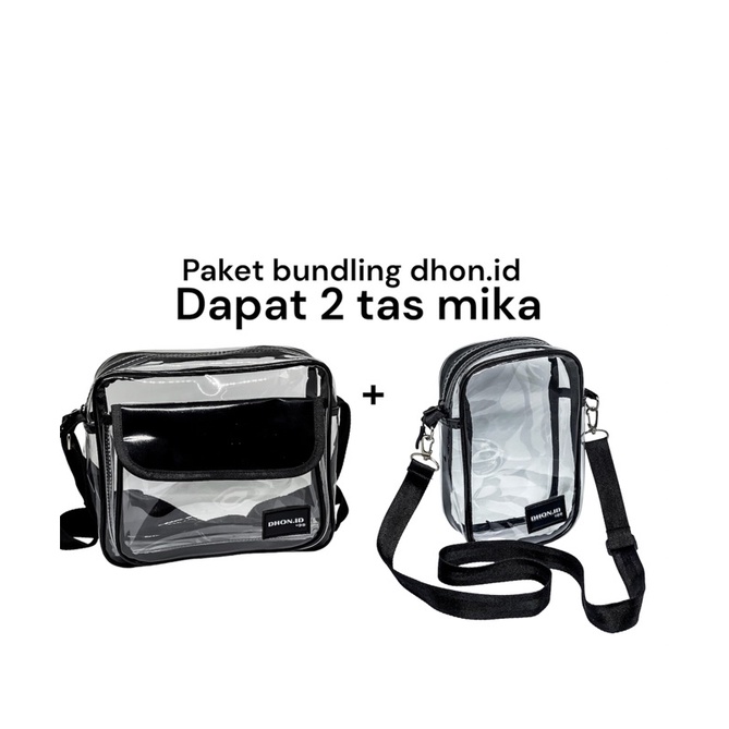 DHON.ID Paket Tas Mika Transparan (Bisa COD)