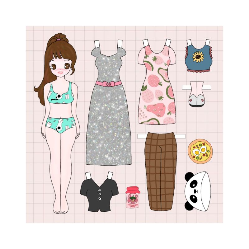 Jual Kiyowo Bp Bpan Bepean Mainan Orang Orangan Paper Doll Mainan Kertas Baju Bajuan Wong