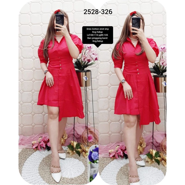dress katun stretch