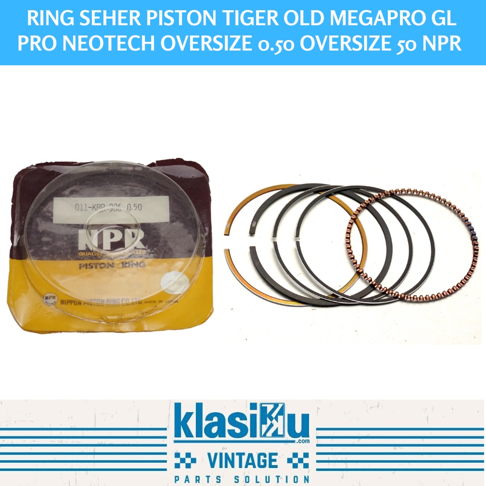 Ring Seher Piston Tiger Old Megapro Gl Pro Neotech Oversize 0.50 Oversize 50 Npr