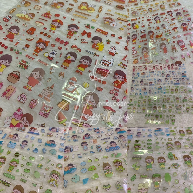 

Sticker PVC Sticker Stiker Botol Lucu Korean Aesthetic Girl Bear Cute Waterproof