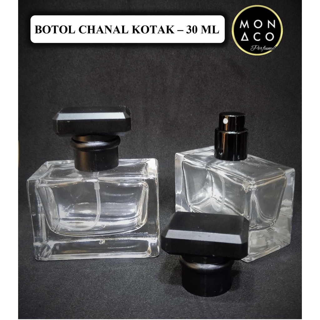 BOTOL CHANAL KOTAK - 30 ML ( DRAT / ULIR )