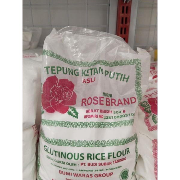 

tepung ketan putih rose brand 500grm