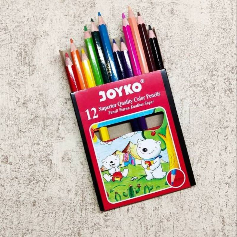 

PENCIL WARNA / PENSIL WARNA JOYKO 12 WARNA PENDEK