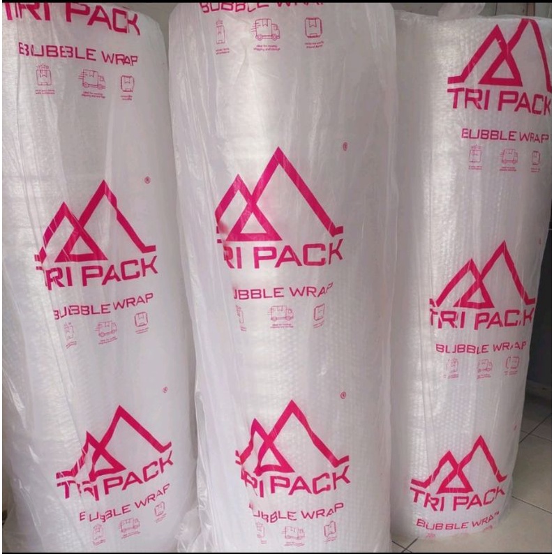 Pelindung Paking Barang - Bubble Wrap | Roll 125 x 50 M Putih - Tripack | 50 METER | Wrapping