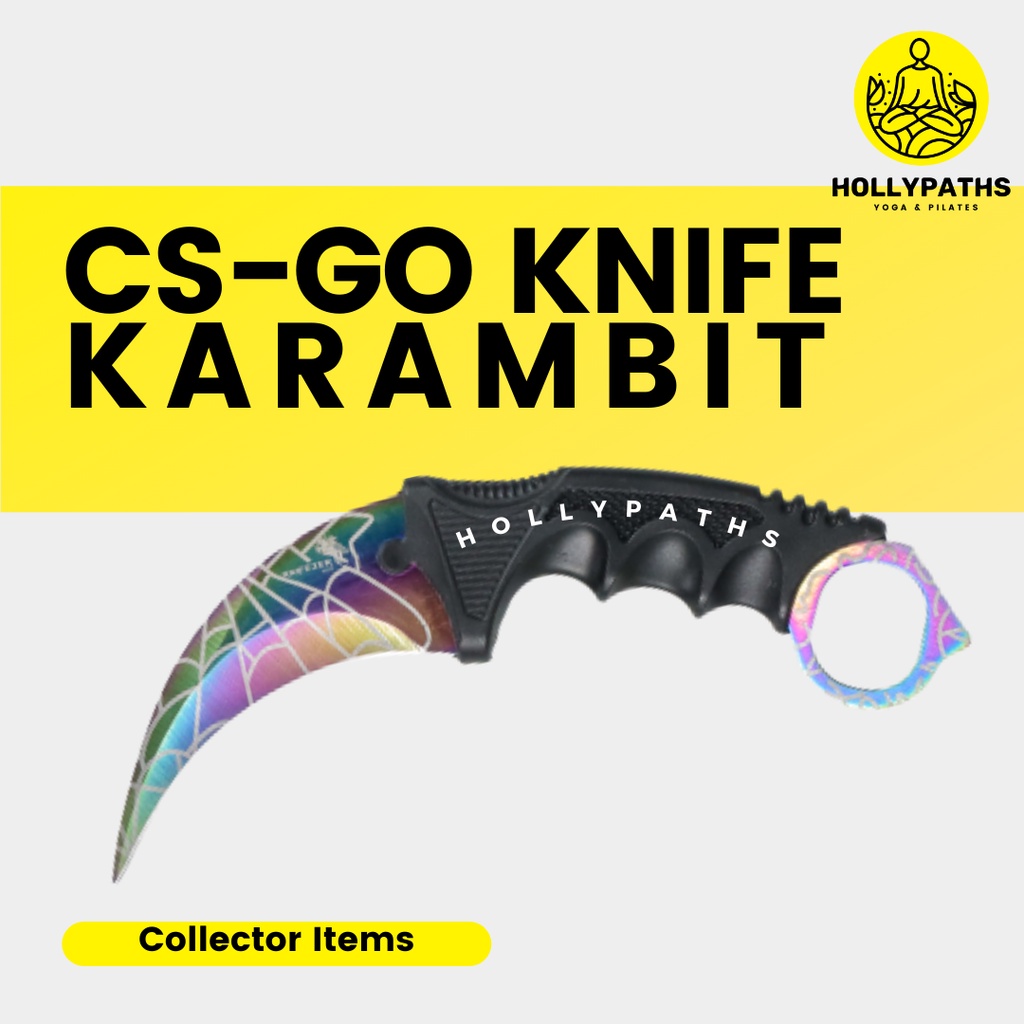 Karambit CS GO Tactical Pisau Survival Taktikal Collector Knife Stainless / Kerambit Csgo Item Colle