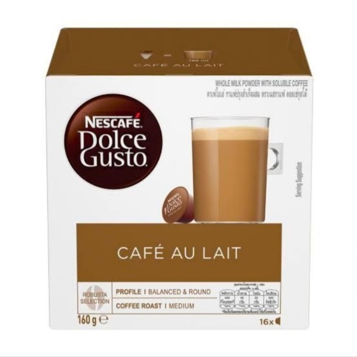 

NESCAFE DOLCE GUSTO CAFE AU LAIT ORIGINAL 16X 10G