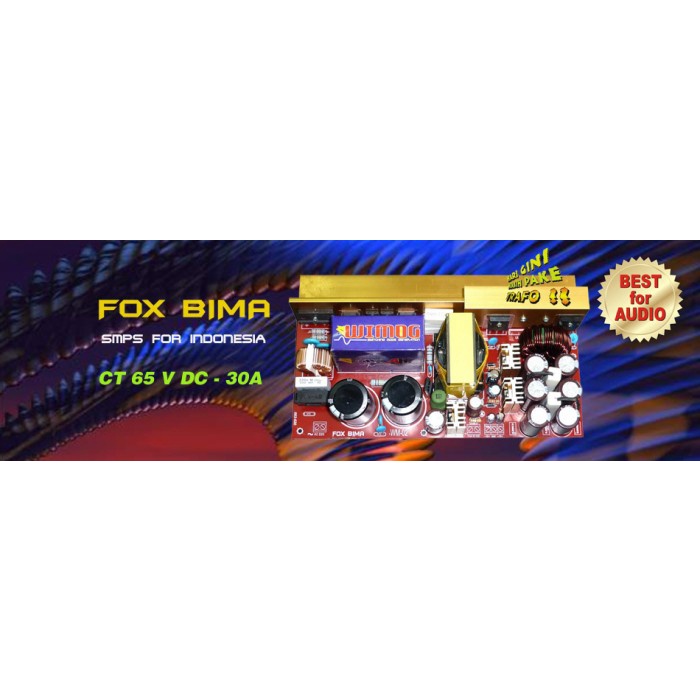 PSU SMPS 65V CT 30A WIMOG FOX BIMA COCOK BUAT POWER AMPLIFIER