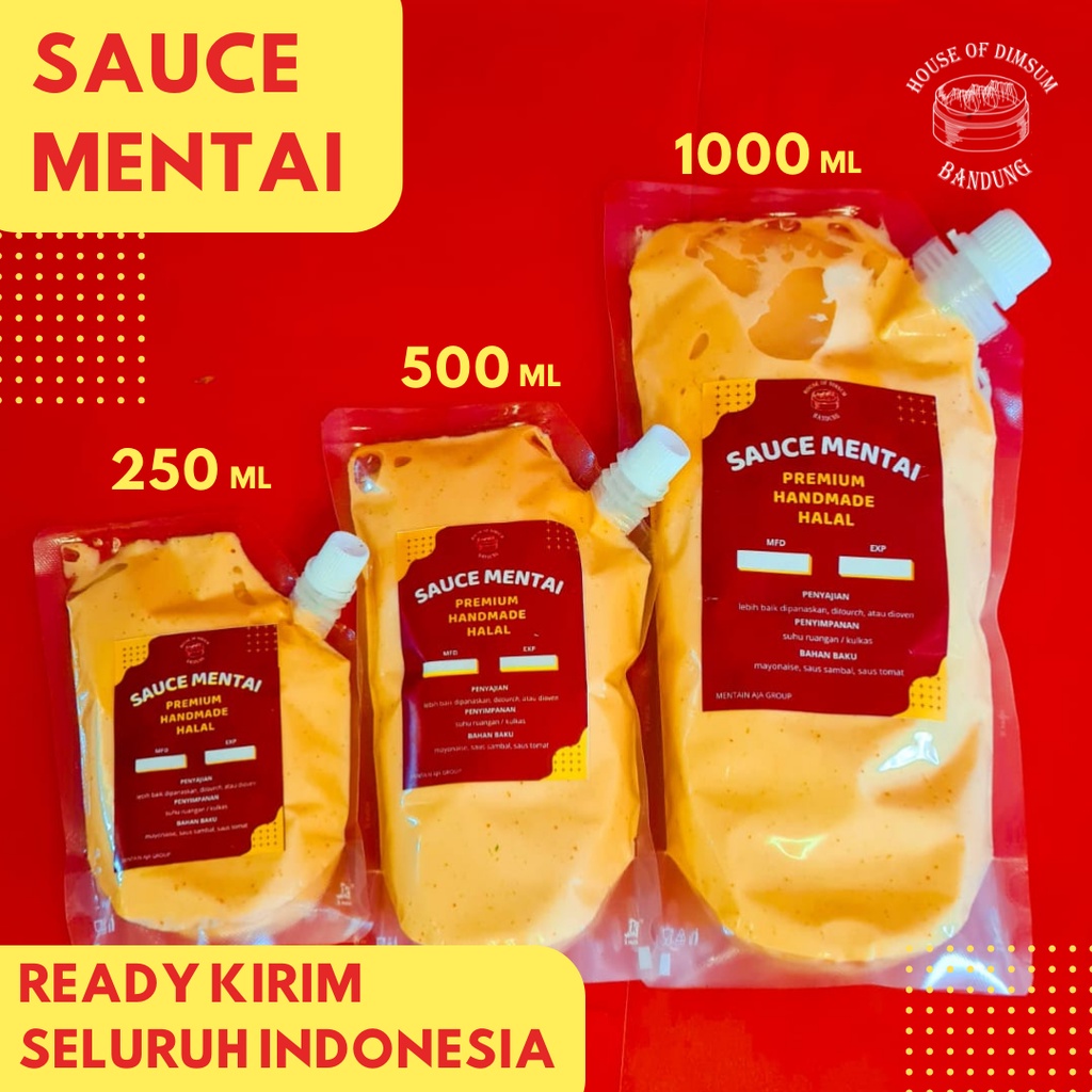 

LAKU Saos Saus Mentai Halal 250ml Creamy Enak