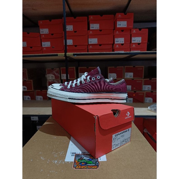 CONVERSE CHUCK 70S OX DEEP BURGUNDY MARRON ORIGINAL RESMI PT.MAP