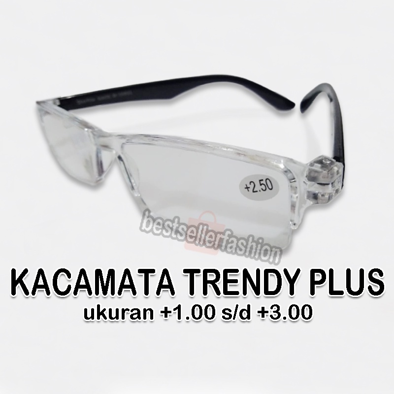 kacamata baca plus frameless pria dan wanita +1.00 s/d +4.00 Rabun Dekat