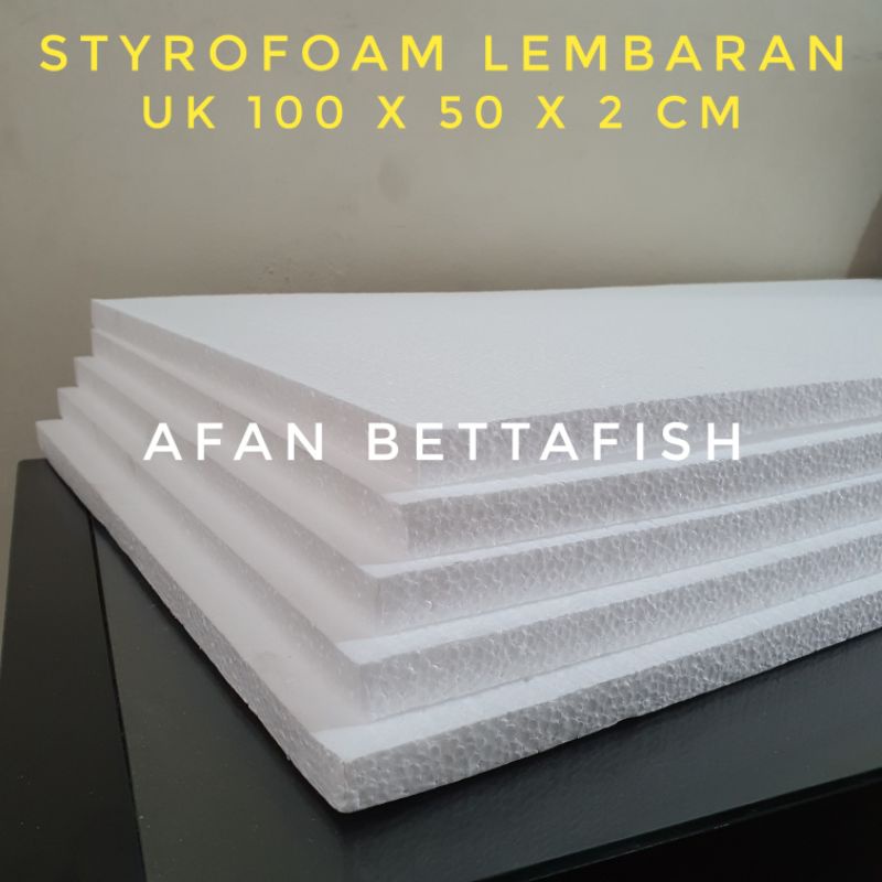 Styrofoam Lembaran Uk 100x50x2 cm / Sterefoam Lembaran100x50x2cm